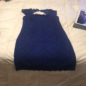 Cobalt blue cocktail dress